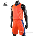 Uniforme de basquete reversível de basquete por atacado